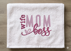The Matriarch Collection: "Wife Mom Boss" Masterpiece Embroidery