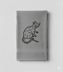 Rat Machine Embroidery Design, Rodent Line Art Embroidery File