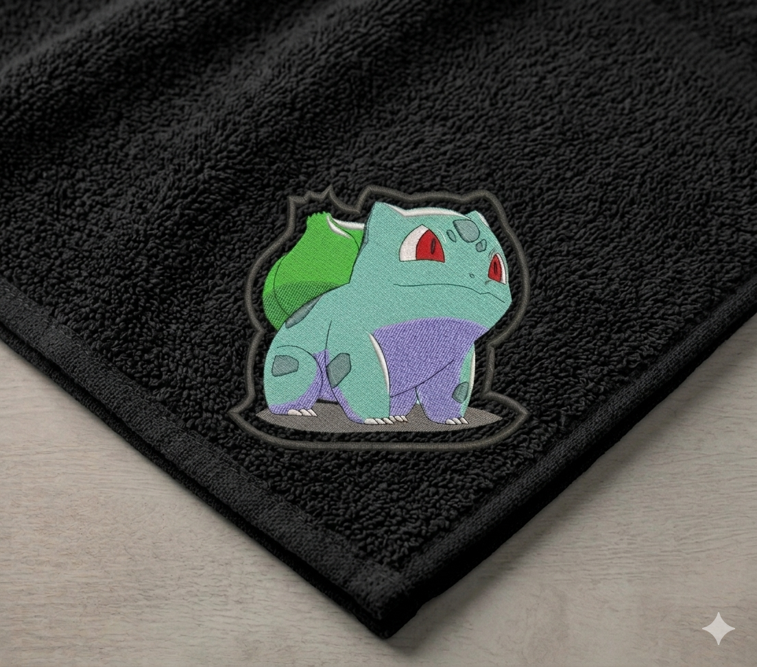Bulbasaur Embroidery Design – 8 Sizes, Multiple Formats (Digital Download)