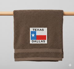 Texas Dallas Flag Embroidery Design, Lone Star State Digital Pattern, Instant Download Files