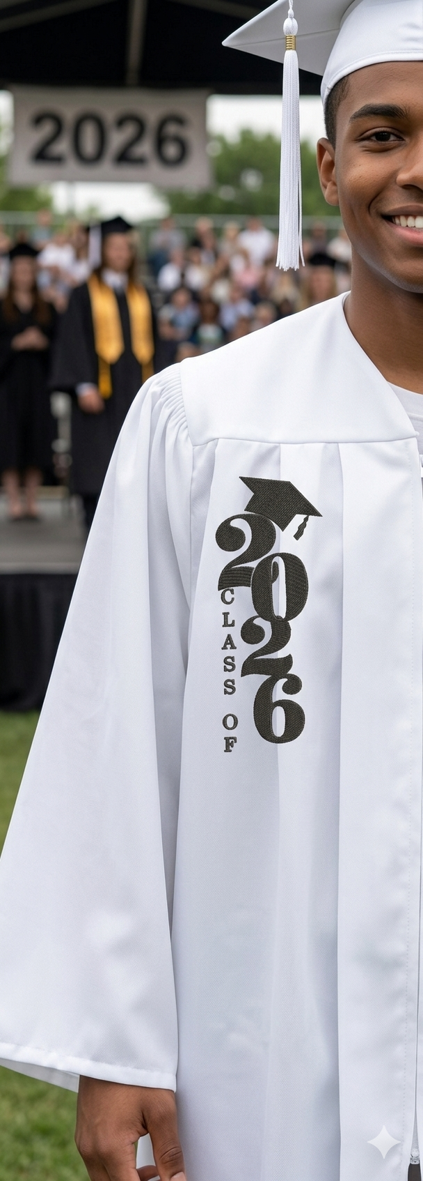 Class of 2026 Graduation Embroidery Design, Senior 2026 Machine Embroidery File