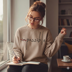 Impossible / Possible Machine Embroidery Design - 8 Sizes Included