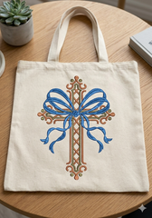 Christian Easter Cross Embroidery: Spring Flower Crucifix Design for Machine Stitching and Sublimation.