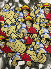 Luffy Gatling Gun Embroidered Patch – Straw Hat Pirate Action Applique
