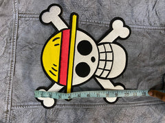 Straw Hat Pirates Patch: Anime Skull & Crossbones - Iron-on or Sew-on