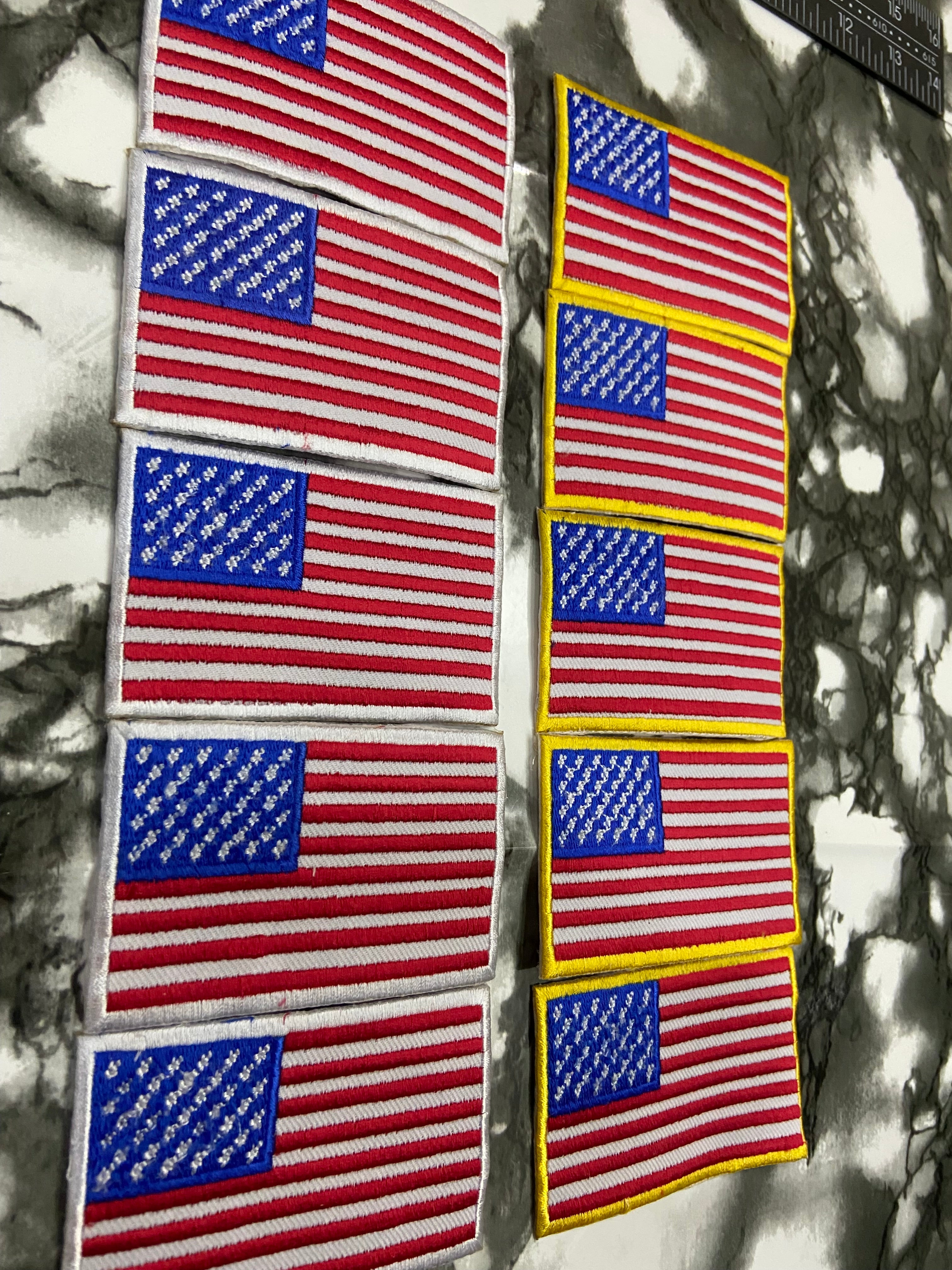 US Flag Embroidered Patch – Premium American Flag Biker & Uniform Applique