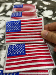 US Flag Embroidered Patch – Premium American Flag Biker & Uniform Applique