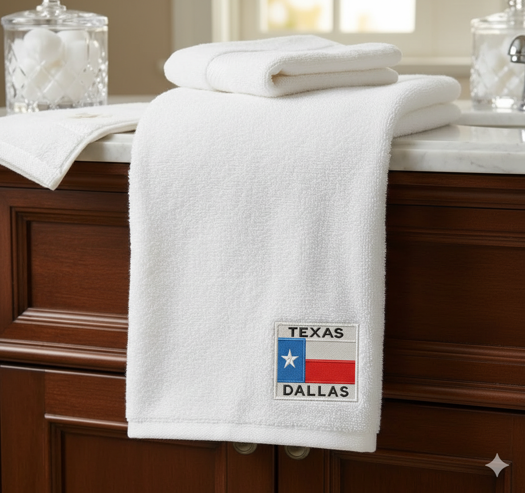 Texas Dallas Flag Embroidery Design, Lone Star State Digital Pattern, Instant Download Files
