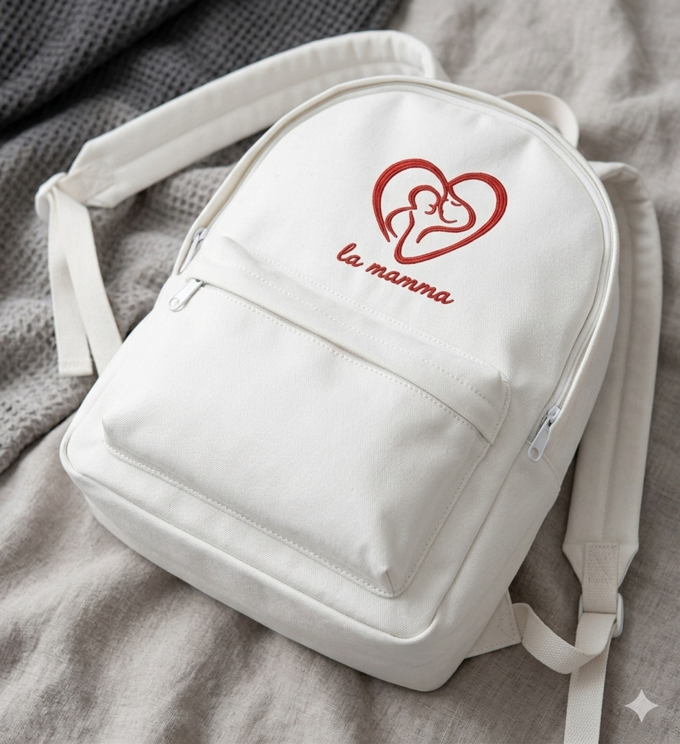 Mother and Baby Line Art Embroidery Design – Minimalist Heart Family (Digital Download)
