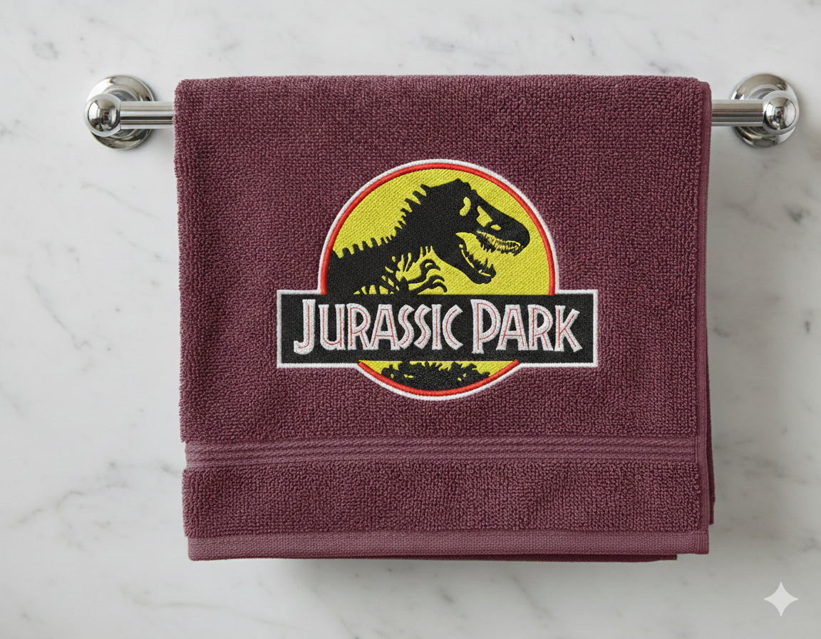 Jurassic World Dinosaur Logo - Machine Embroidery Digital File