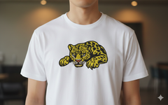 Leopard Embroidery Design, Big Cat Machine Embroidery File, 8 Sizes & 8 Formats