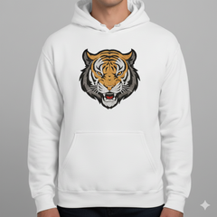 Tiger Head Embroidery Design, Wild Animal Digital File, 8 Sizes