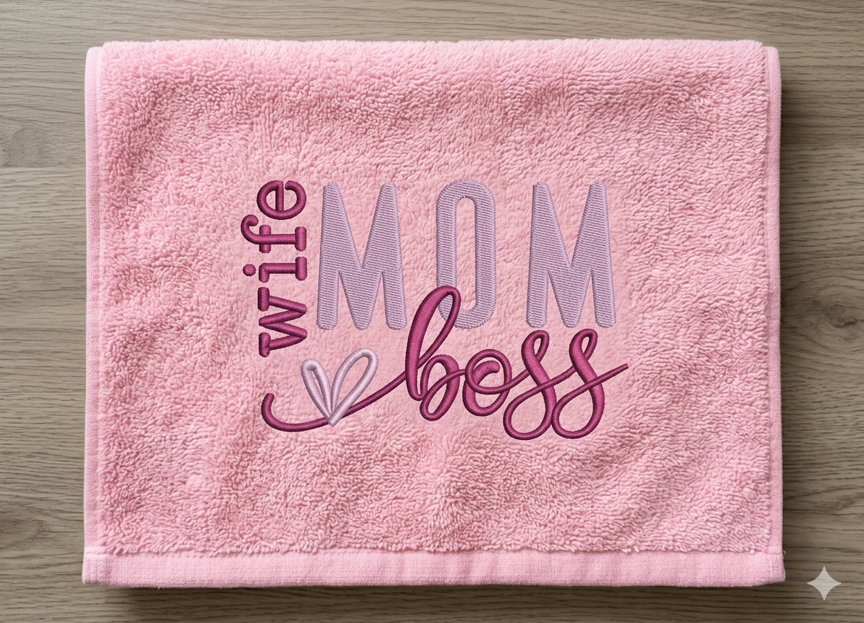 The Matriarch Collection: "Wife Mom Boss" Masterpiece Embroidery