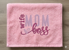 The Matriarch Collection: "Wife Mom Boss" Masterpiece Embroidery