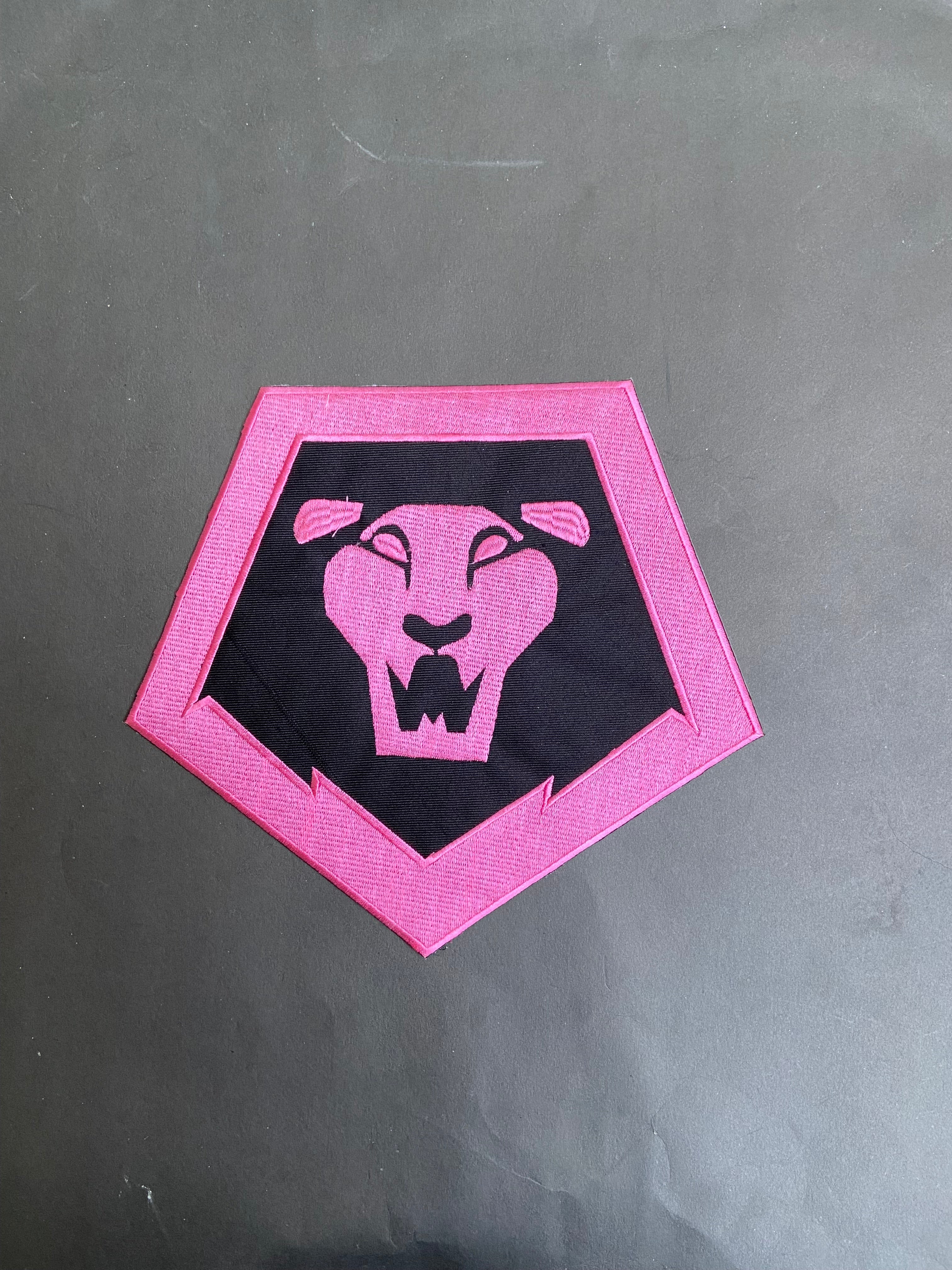 Kpop Saja Boys Embroidered Back Patch – 12" Demon Hunter Lion Logo – Iron-On