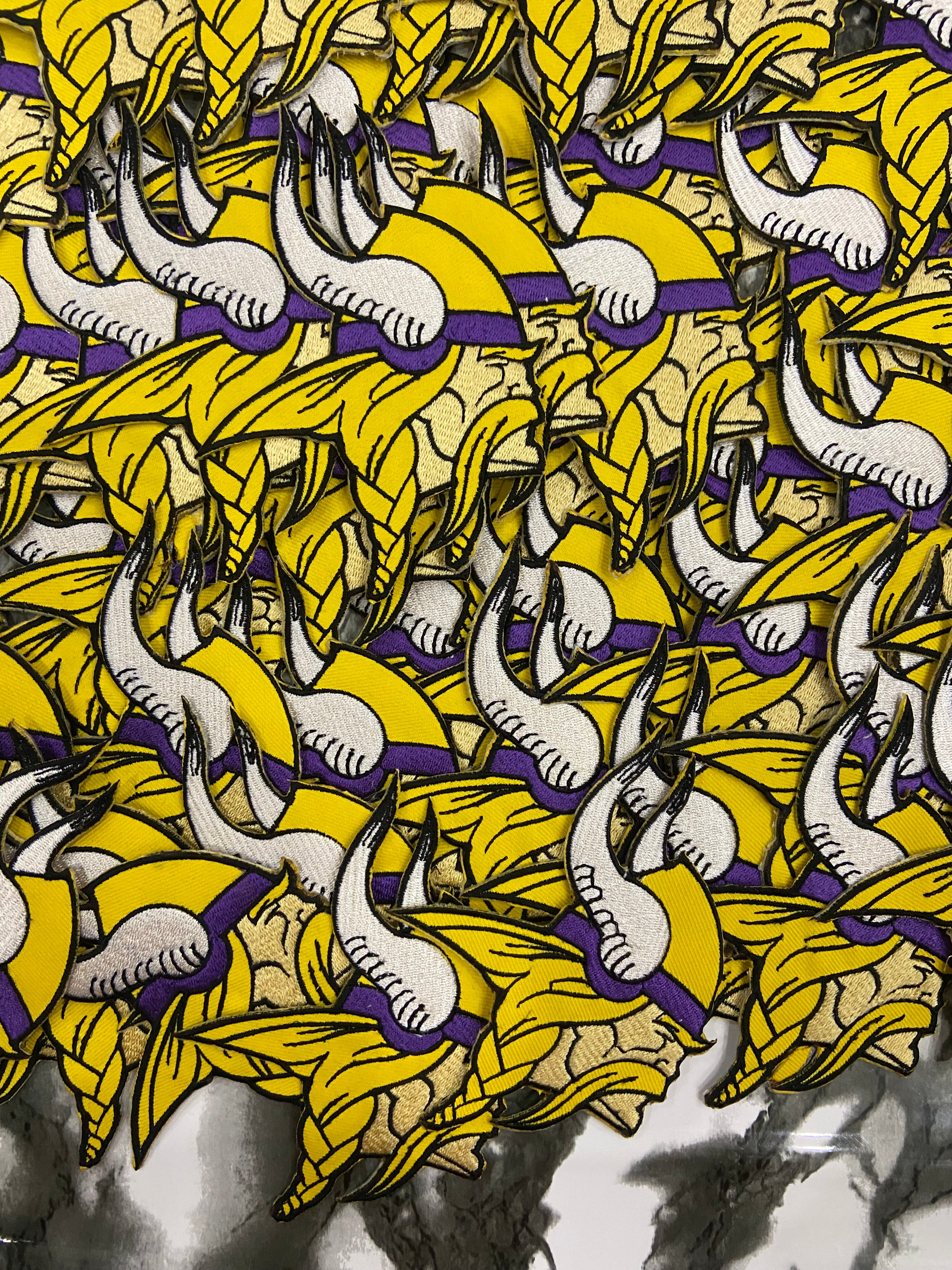 Minnesota Vikings Embroidered Patch Set – Purple Pride Football Logo Applique