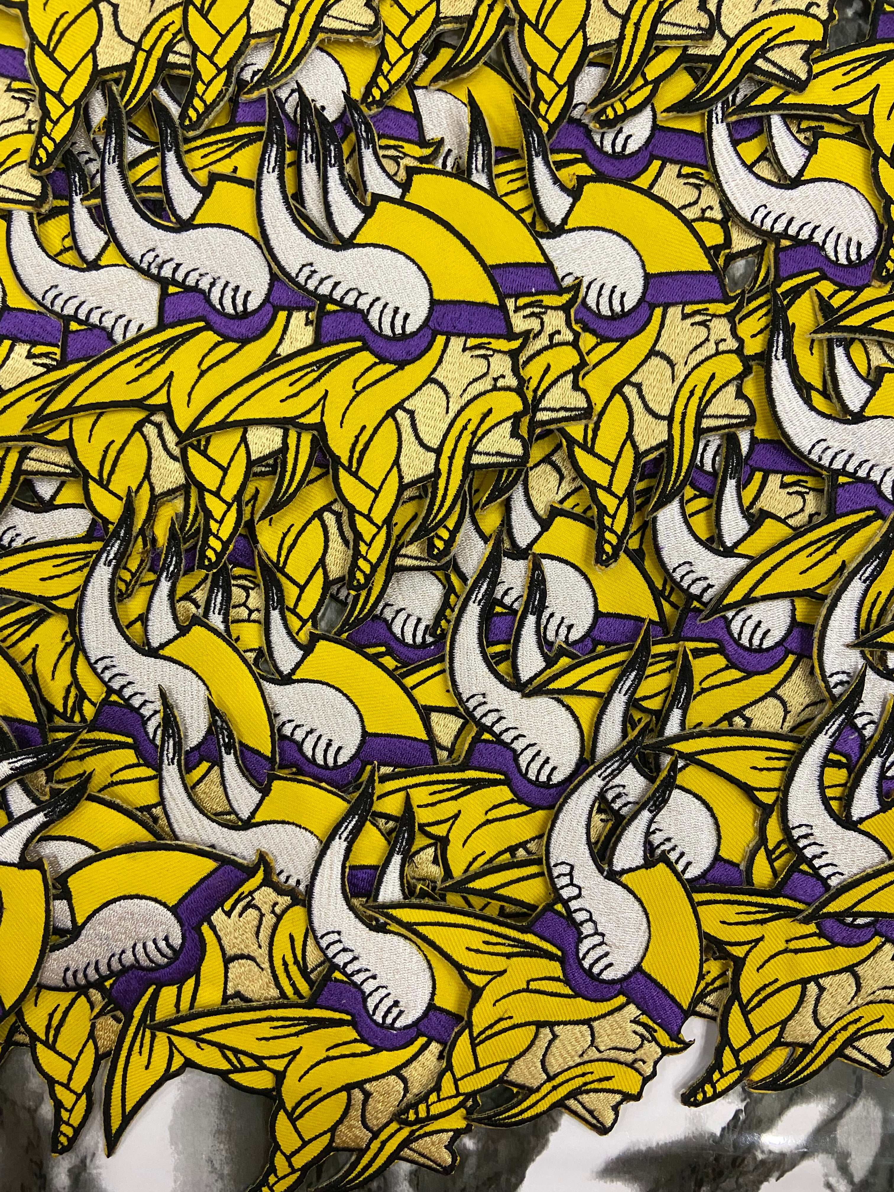 Minnesota Vikings Embroidered Patch Set – Purple Pride Football Logo Applique