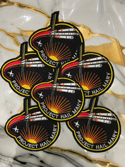 Hail Mary Embroidered Patch Set | 3-Piece Football & Pop Culture Badge Collection | Iron-On Sew-On Graphic Applique Set
