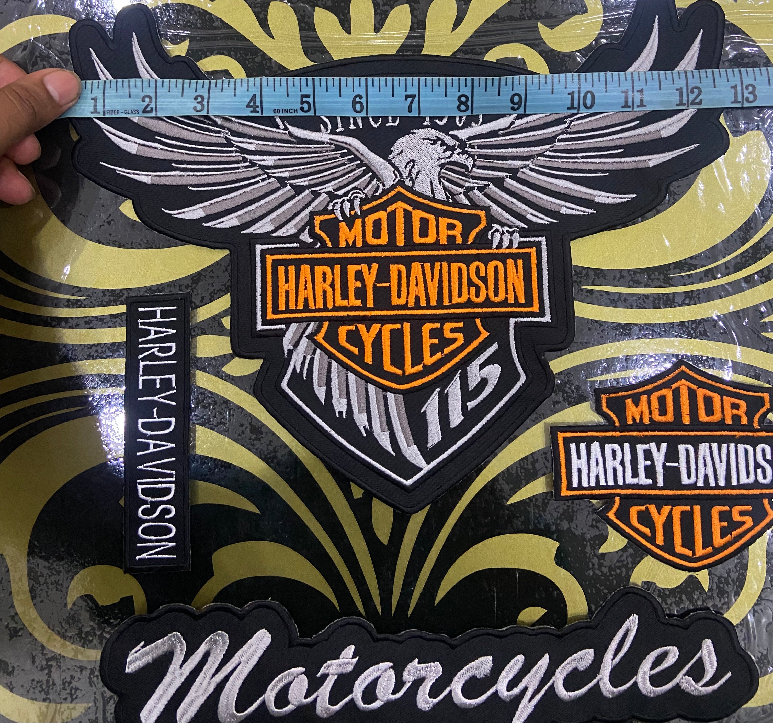 Harley-Davidson Eagle Full-Panel Set | 4-Piece Custom Vest Pack