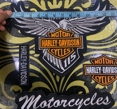 Harley-Davidson Eagle Full-Panel Set | 4-Piece Custom Vest Pack