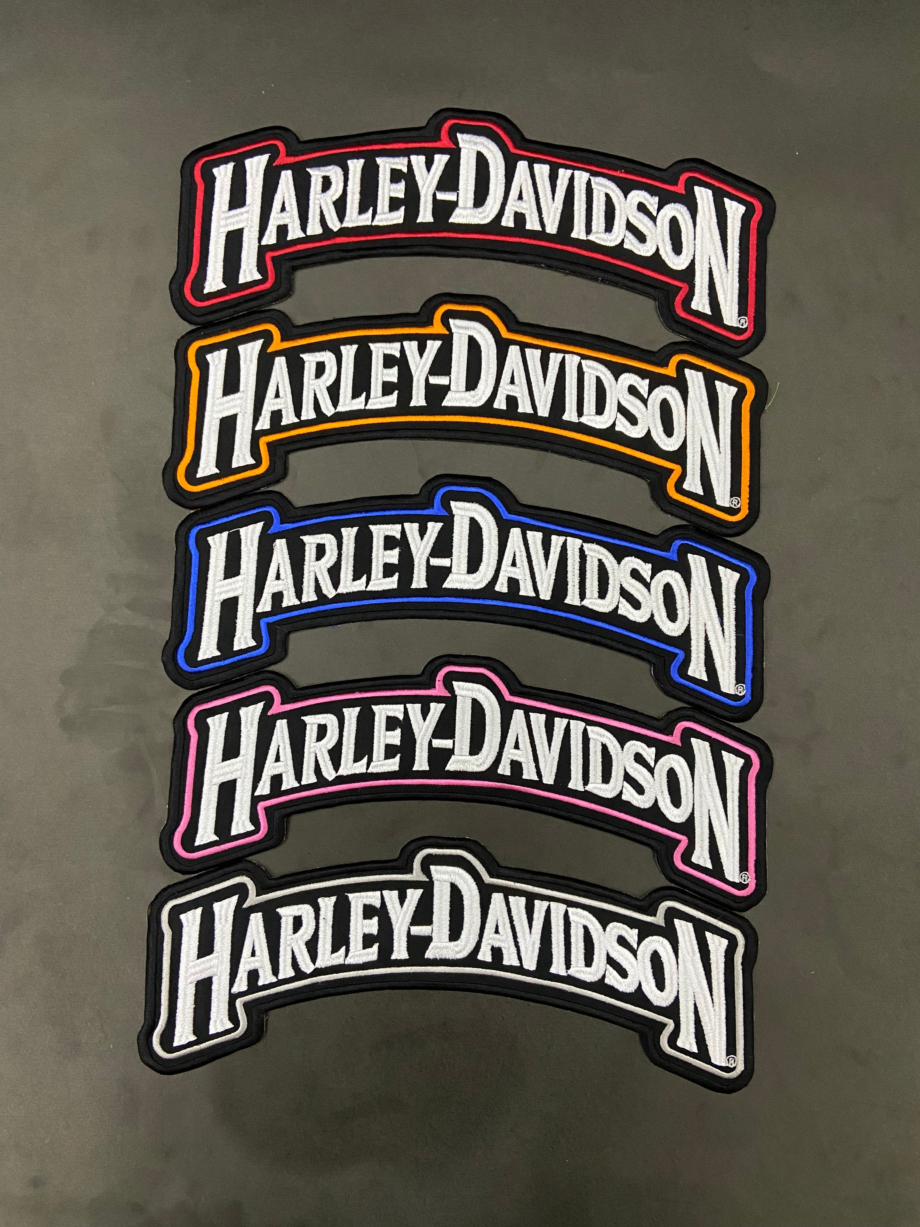 Harley-Davidson Top & Bottom Rocker Set | Embroidered Biker Badge