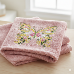 Floral Butterfly Machine Embroidery Design