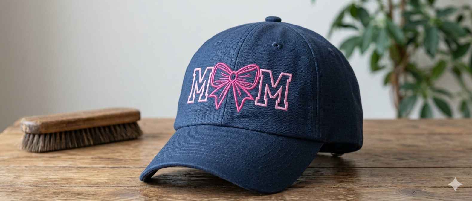 Coquette Bow "Mom" Embroidery Design – Girly Ribbon Machine File for Sweatshirts