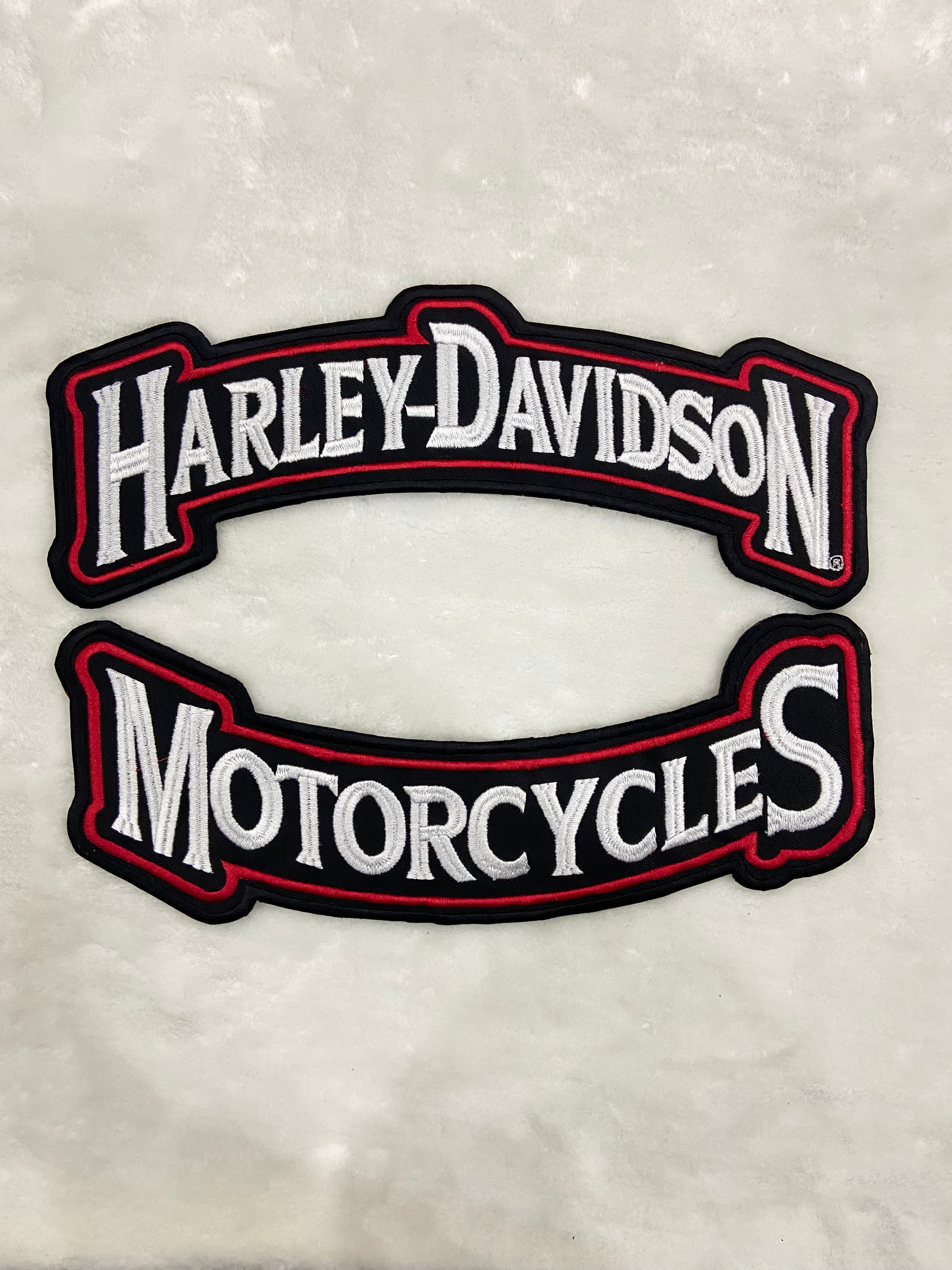 Harley-Davidson Top & Bottom Rocker Set | Embroidered Biker Badge