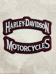 Harley-Davidson Top & Bottom Rocker Set | Embroidered Biker Badge