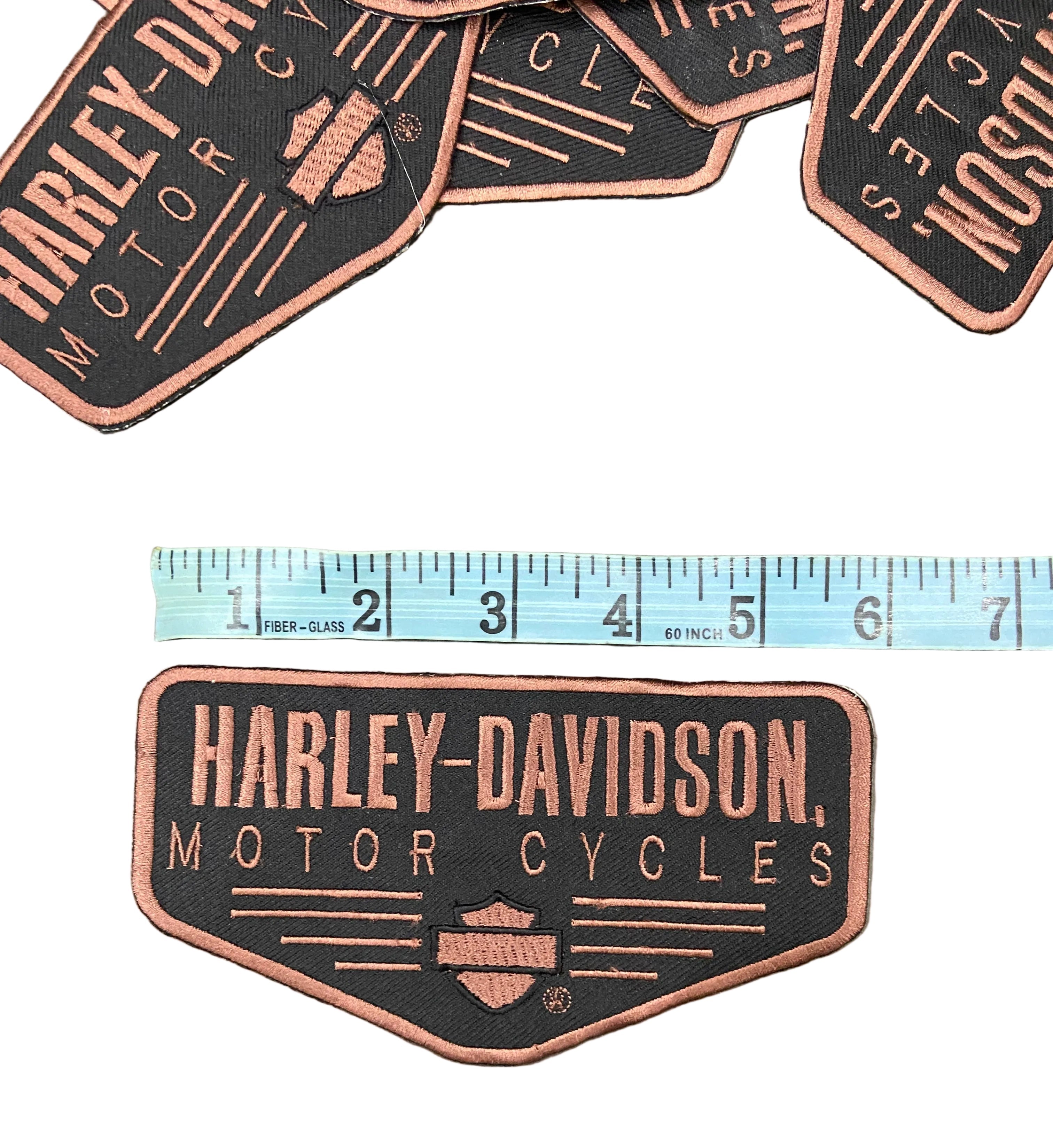 Harley-Davidson Brown Rocker | 6-Inch Embroidered Patch