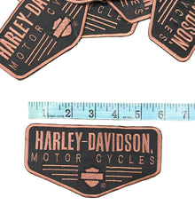 Harley-Davidson Brown Rocker | 6-Inch Embroidered Patch