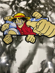 Luffy Gatling Gun Embroidered Patch – Straw Hat Pirate Action Applique