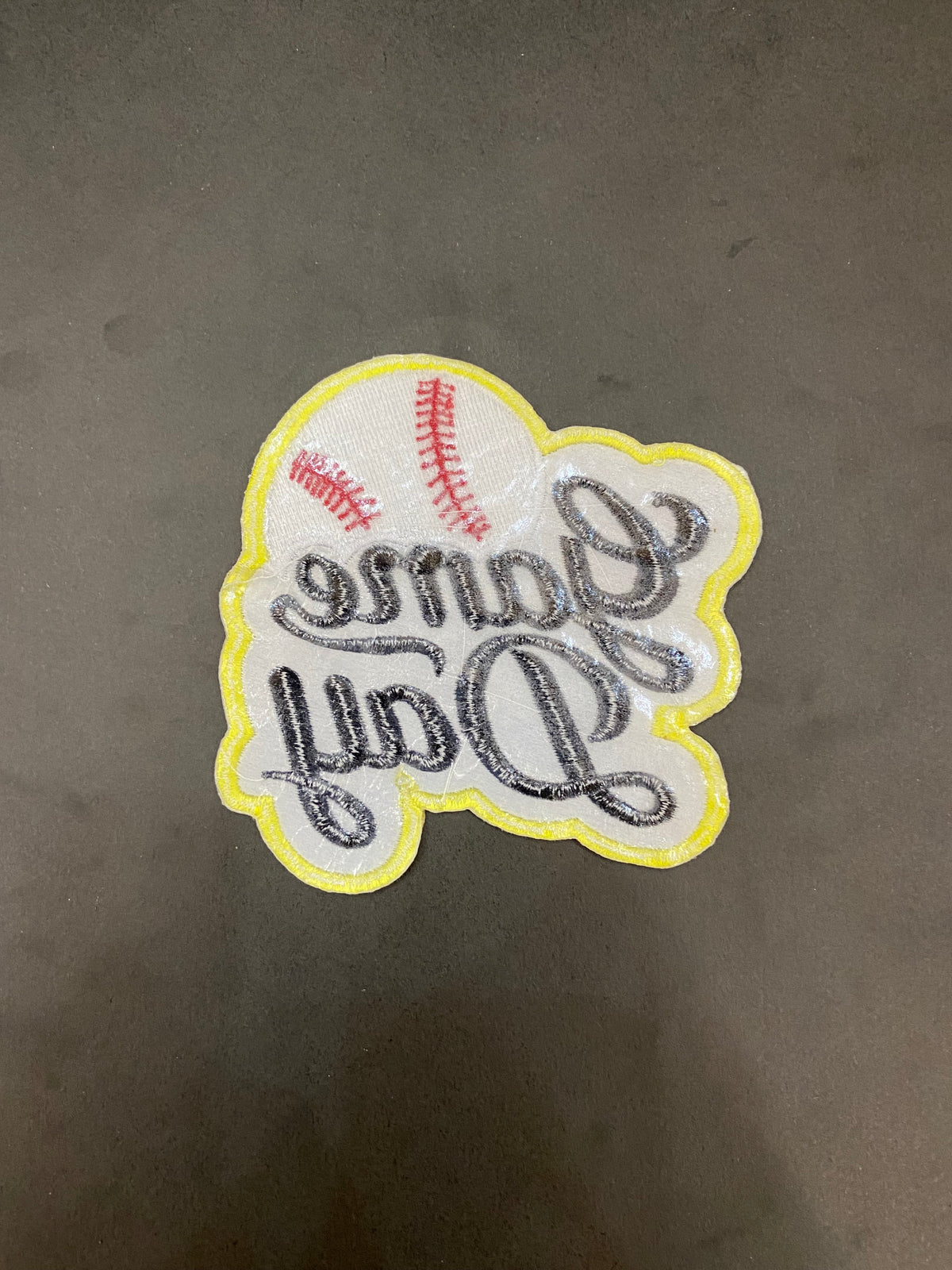 Soccer Game Day Embroidered Patch – Sporty Trucker Hat Applique