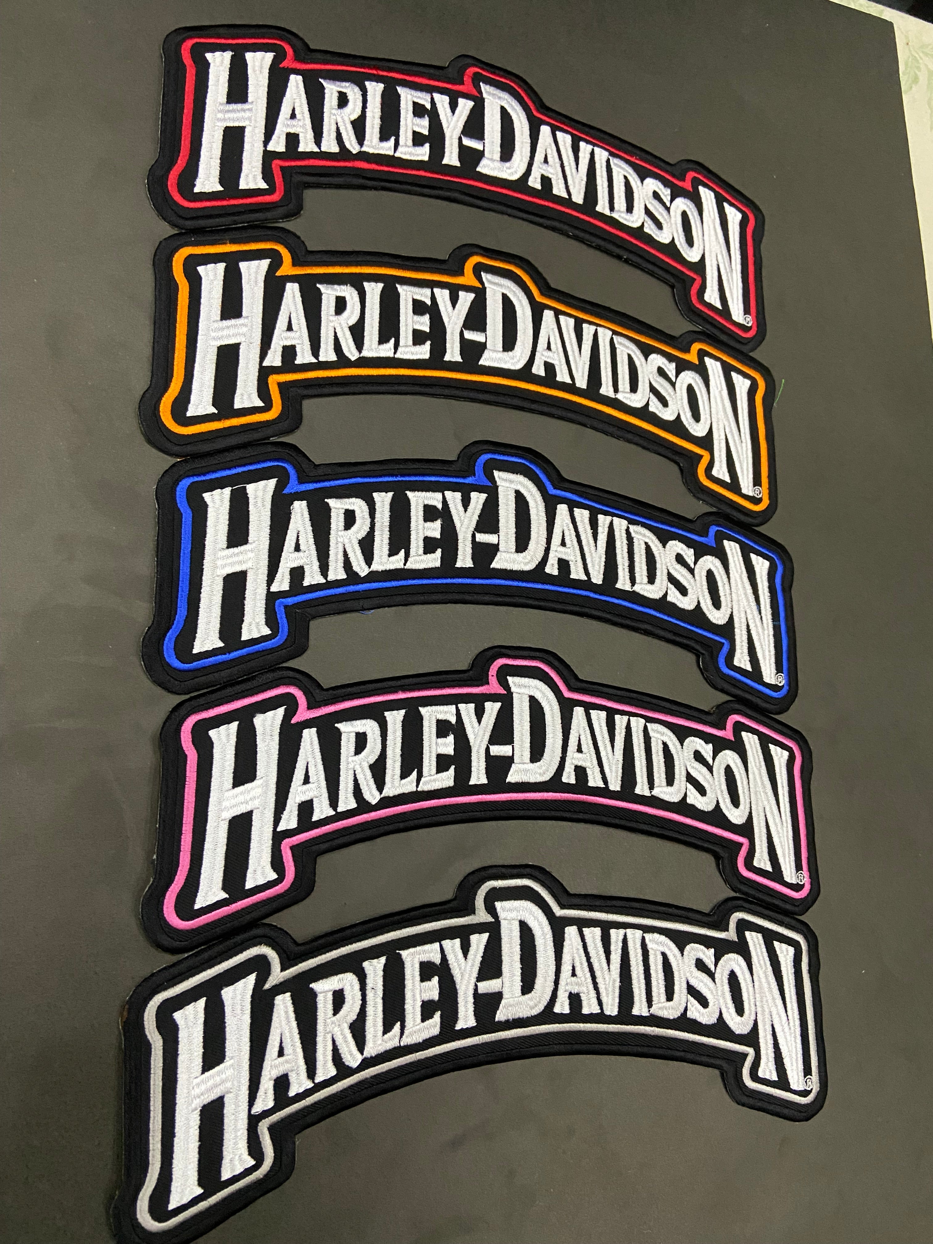 Harley-Davidson Top & Bottom Rocker Set | Embroidered Biker Badge