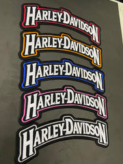 Harley-Davidson Top & Bottom Rocker Set | Embroidered Biker Badge