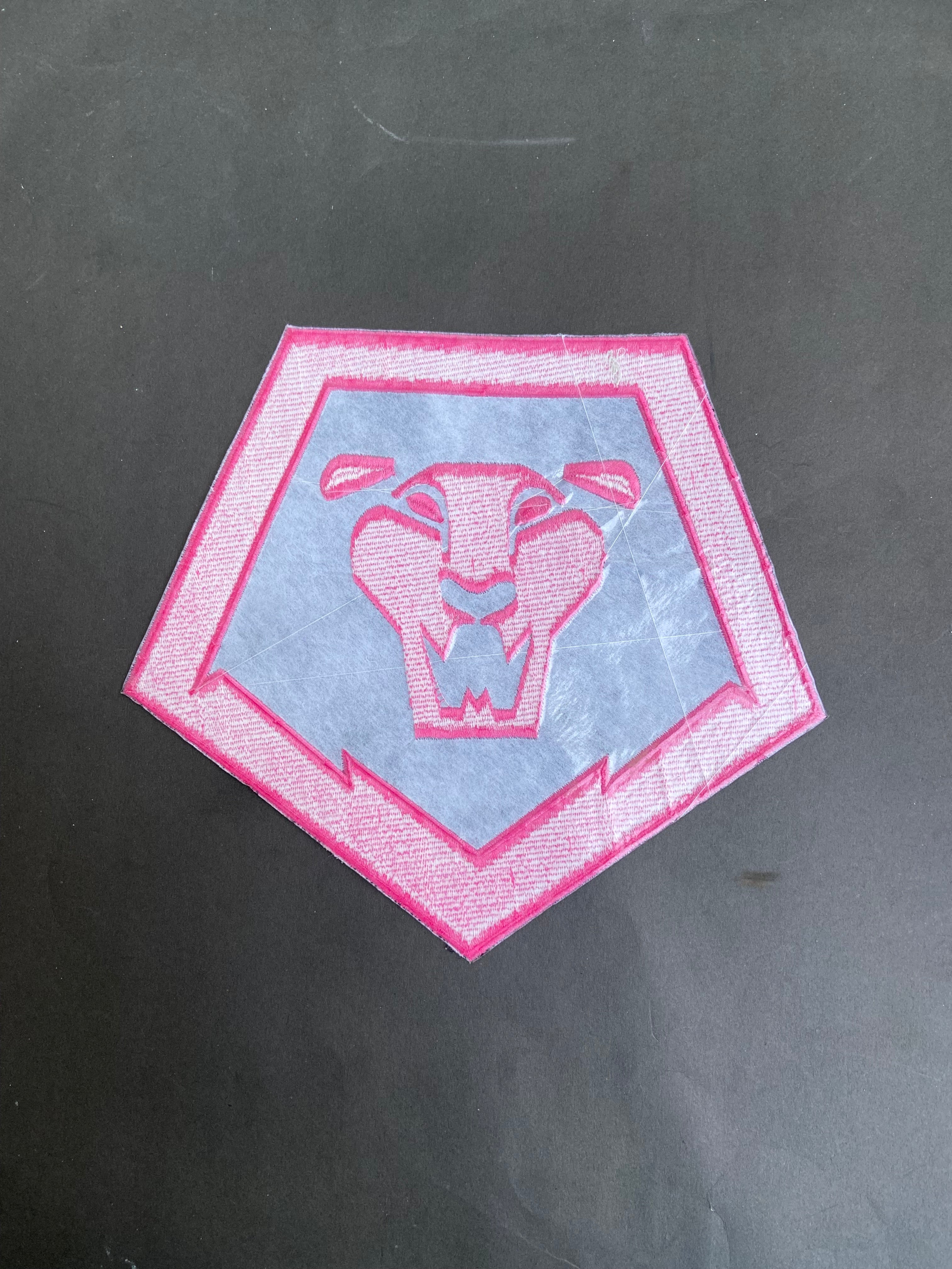 Kpop Saja Boys Embroidered Back Patch – 12" Demon Hunter Lion Logo – Iron-On