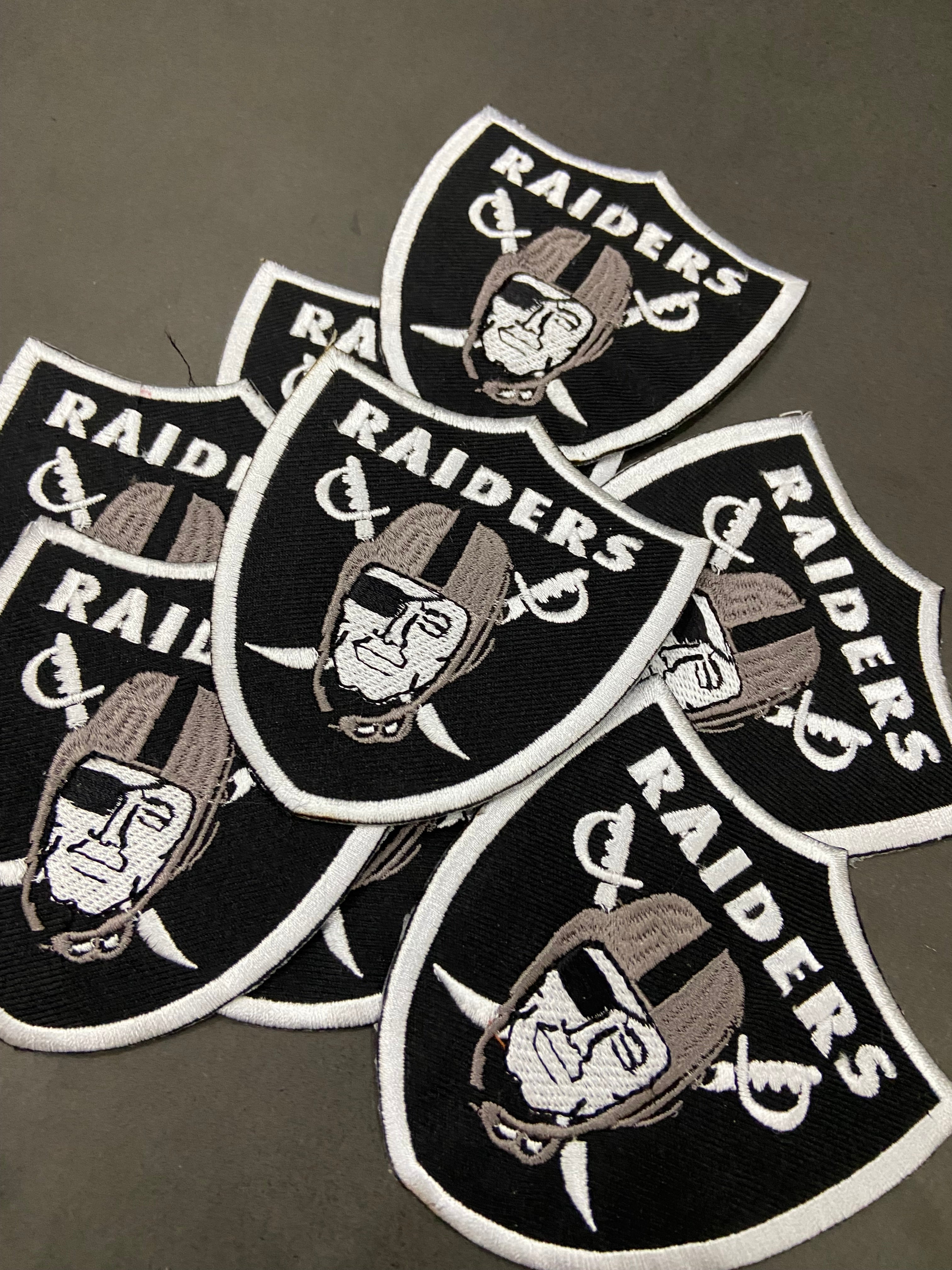 Harley Davidson Raiders Biker Patch - 4 Inch Embroidered Motorcycle Shield - Iron On / Sew On Badge