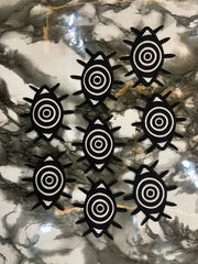 Cursed Eye Embroidered Patch – Mystical Gothic & Alternative Streetwear Applique