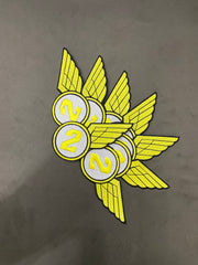 2 Biker Winged Embroidered Patch | Motorcycle Riding Badge