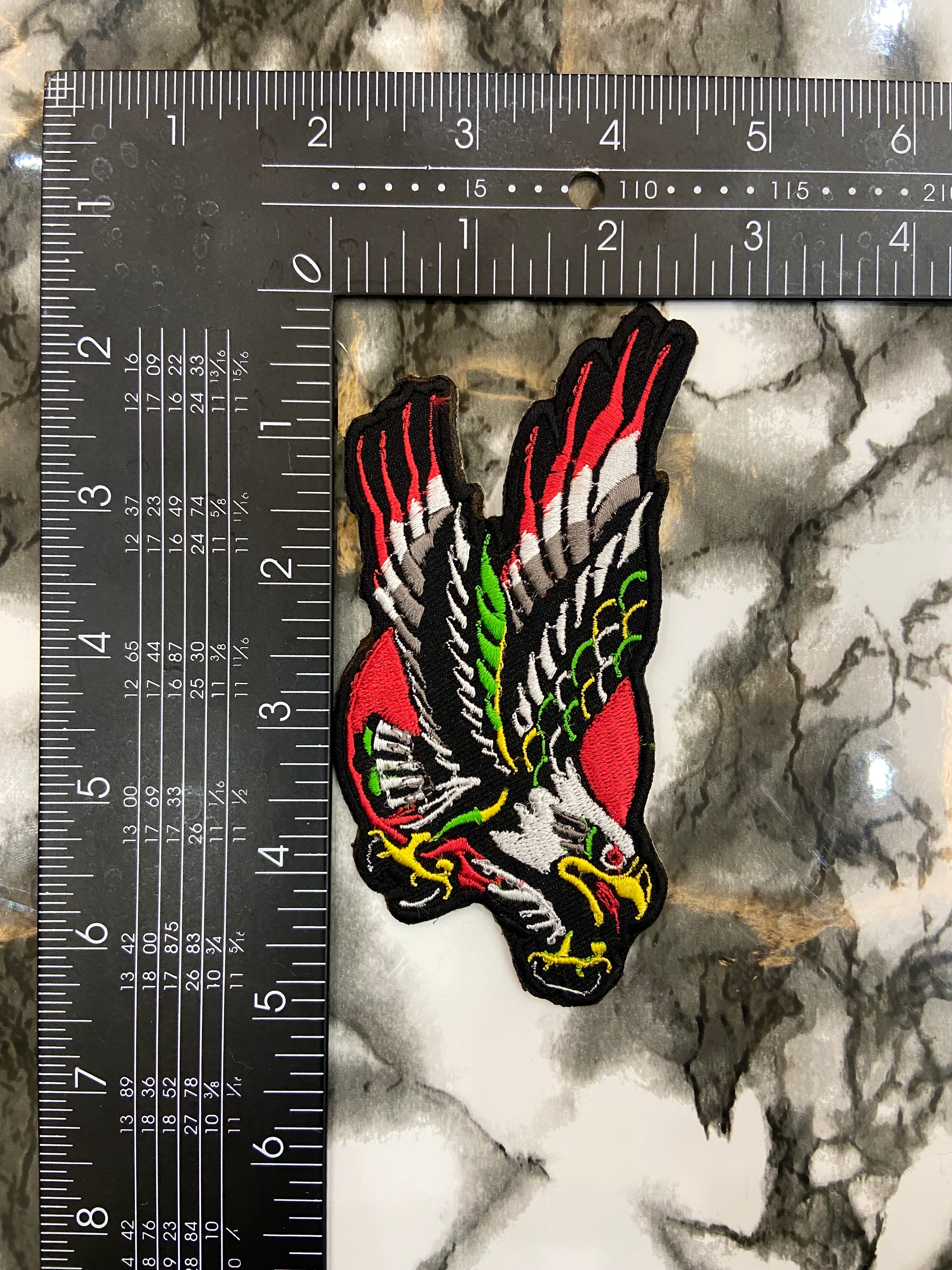 Screamin’ Eagle Embroidered Patch – Vintage American Traditional Style Applique