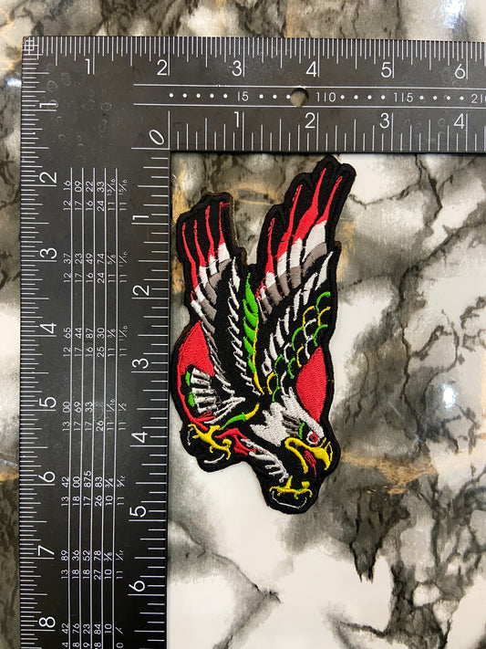 Screamin’ Eagle Embroidered Patch – Vintage American Traditional Style Applique