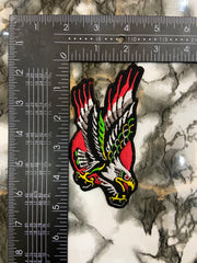 Screamin’ Eagle Embroidered Patch – Vintage American Traditional Style Applique