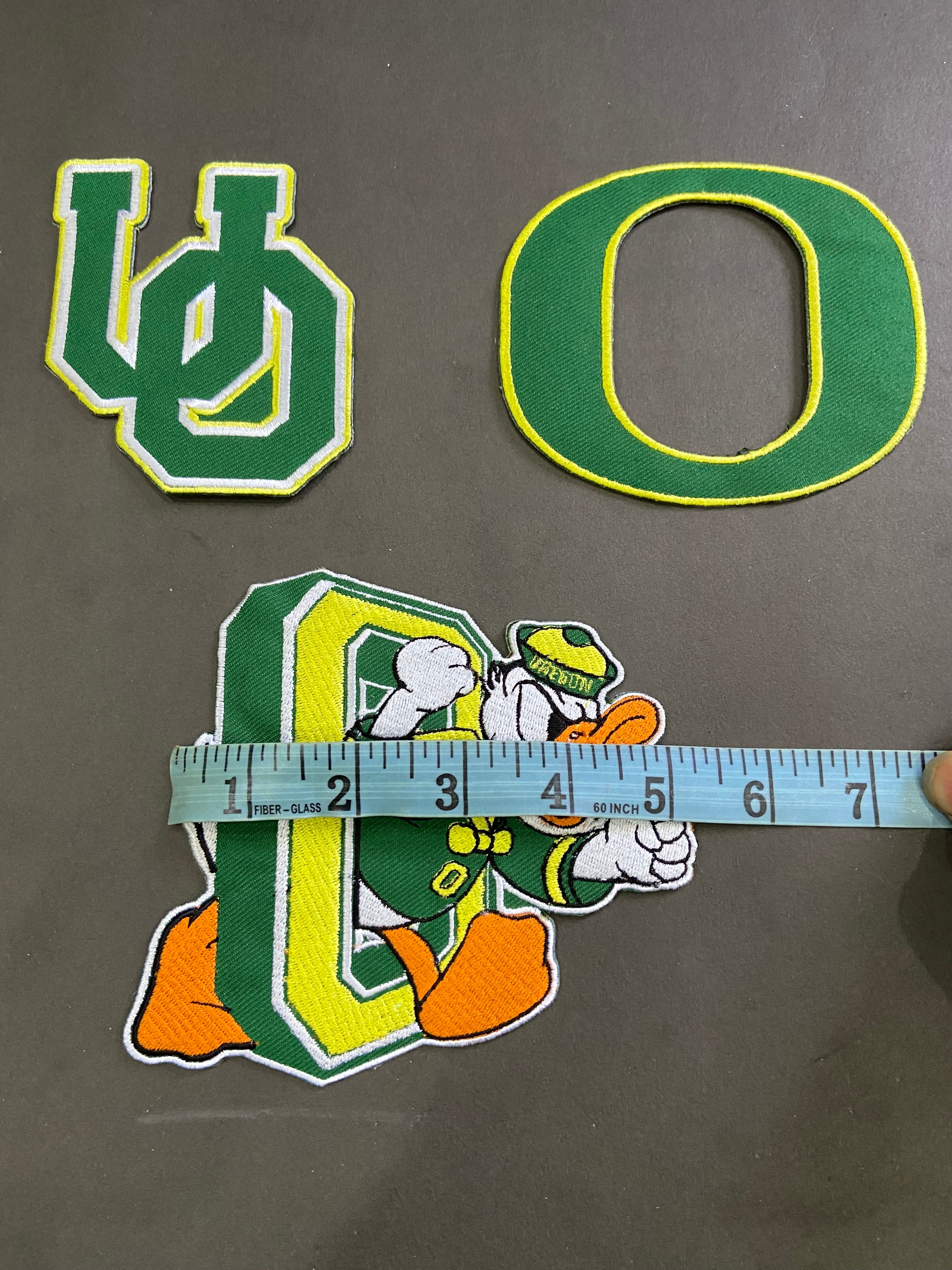 Donald Duck & Letter Patch Collection – Premium Green-Themed Embroidered Set