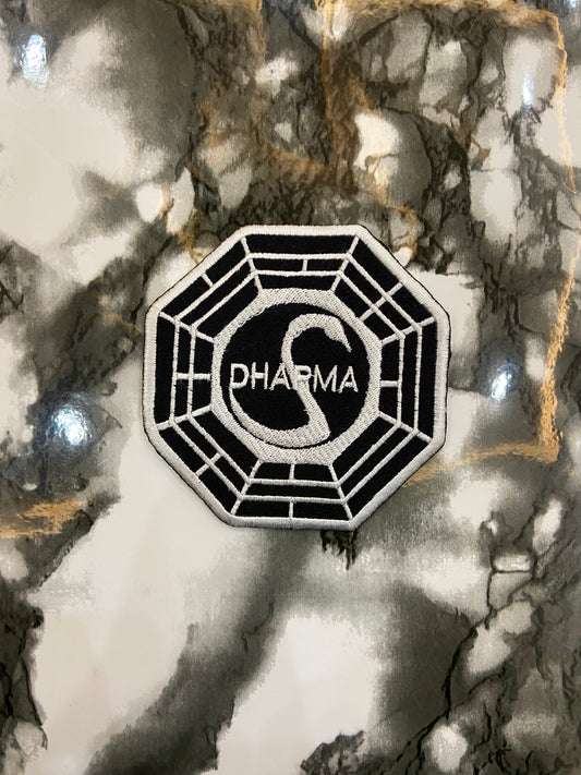 LOST Dharma Initiative Swan Station Embroidered Patch – Iconic Sci-Fi Cosplay Applique
