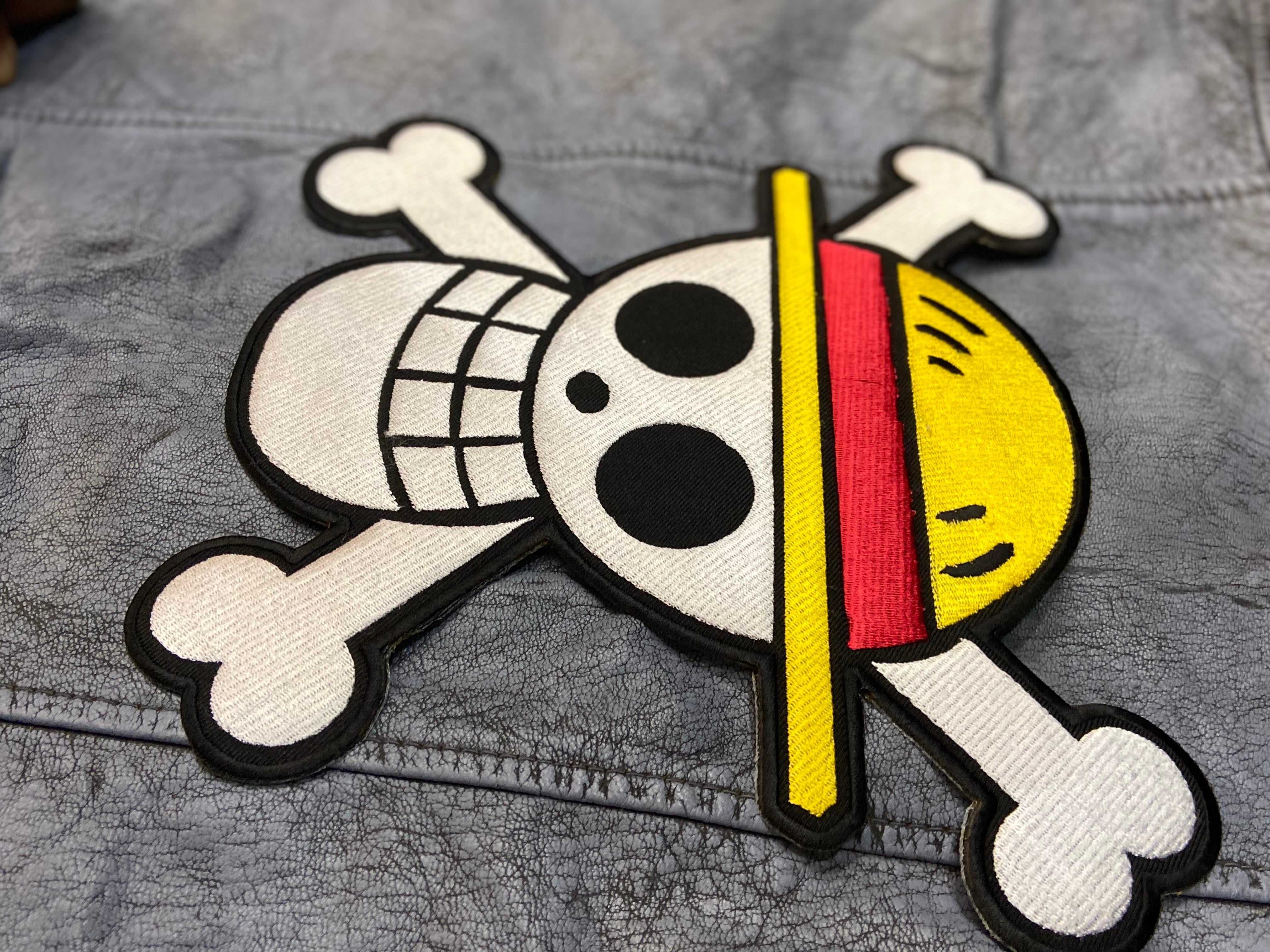 Straw Hat Pirates Patch: Anime Skull & Crossbones - Iron-on or Sew-on