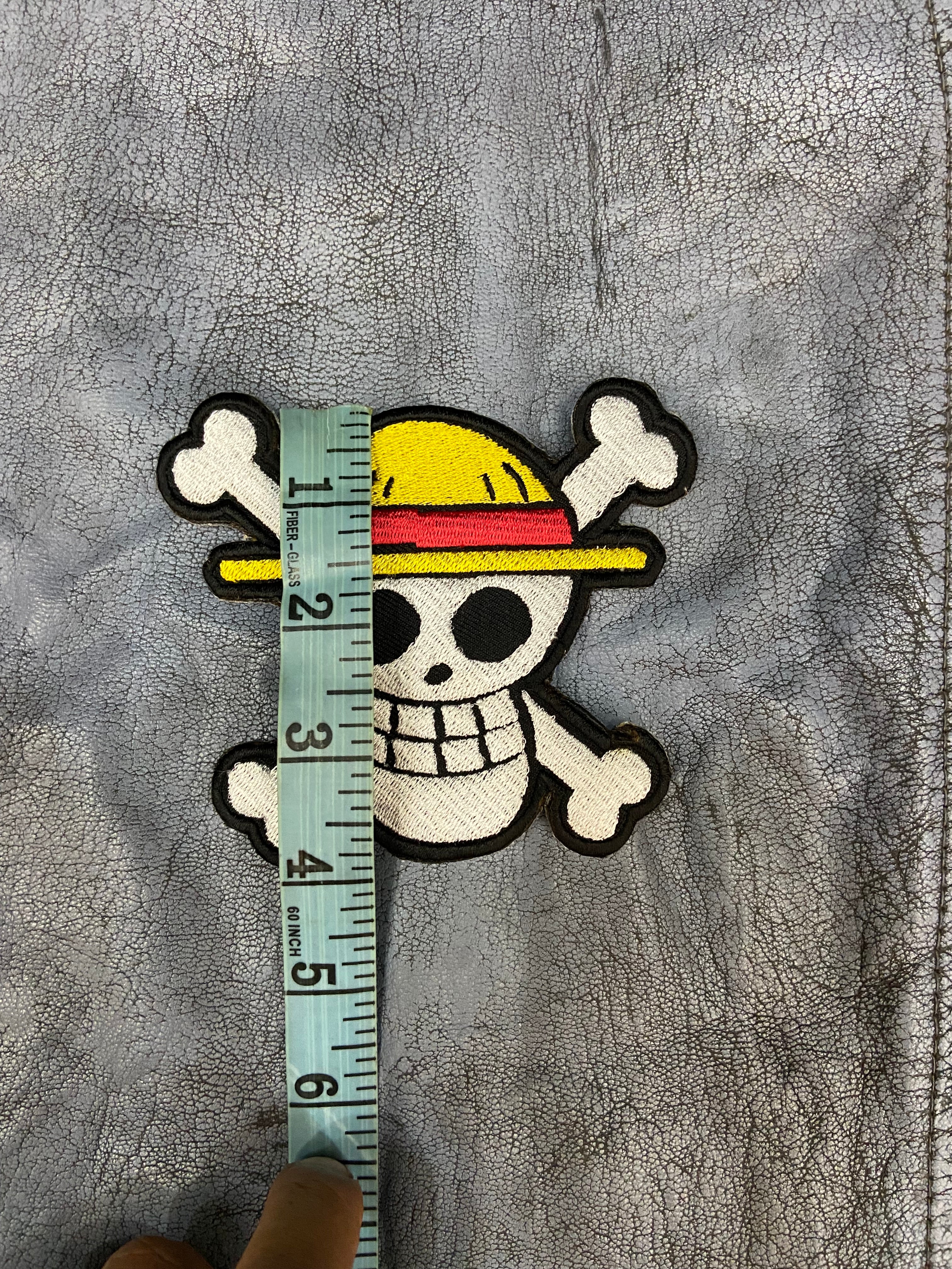 Straw Hat Pirates Patch: Anime Skull & Crossbones - Iron-on or Sew-on