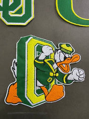 Donald Duck & Letter Patch Collection – Premium Green-Themed Embroidered Set