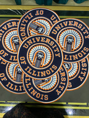 University of Illinois Fighting Illini Embroidered Patch – Premium NCAA Fan Applique