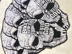 SAVE A BIKER Large Back Embroidered Patch - Guardian Angel Biker Patch: Iron-On Jacket & Vest Applique