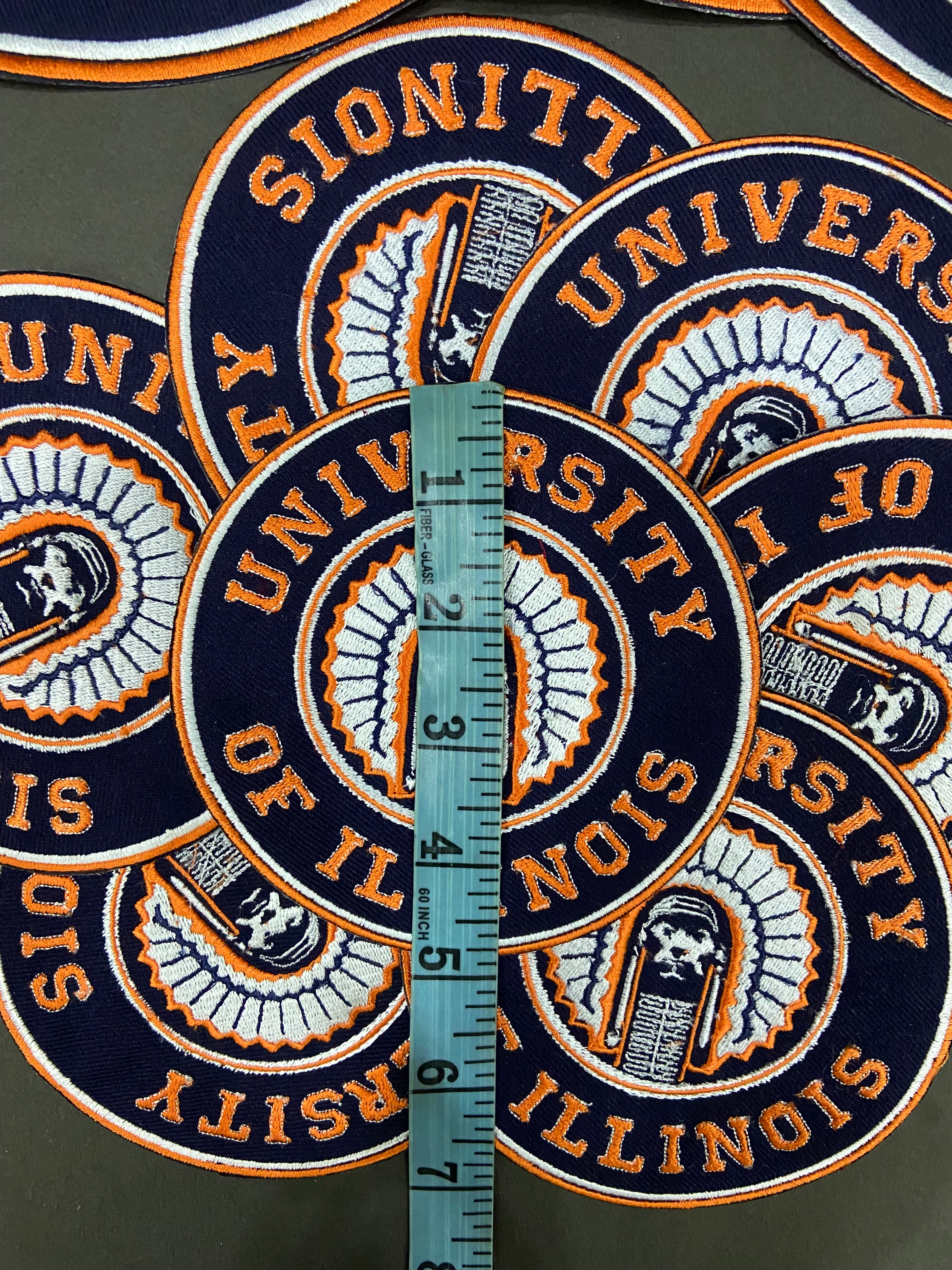 University of Illinois Fighting Illini Embroidered Patch – Premium NCAA Fan Applique